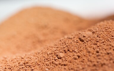 Cocoa powder as background texture