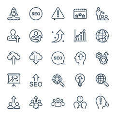 Outline icons for SEO & Web.