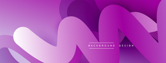 Abstract overlapping lines and circles geometric background with gradient colors