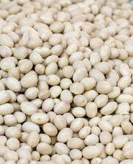 İspir Fasülye. Close-up bean grains. Beans as background texture