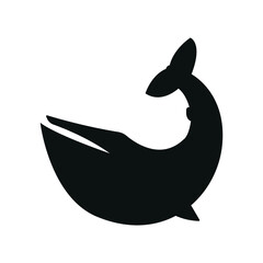 Whale silhouette vector