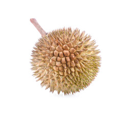 Durian on white background.Durian is the king of fruit, durian fruit is large.