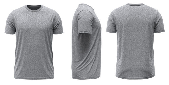 Gray mélange Short sleeve T-shirt