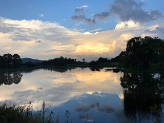 Kamberg, Berg, Drakensberg, KwaZulu Natal, South Africa, berg lake and mountains