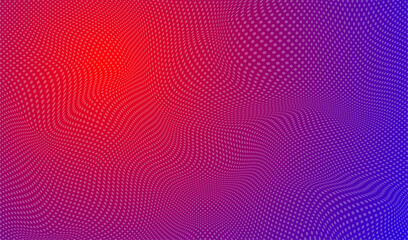 Abstract technology background with grid of dots