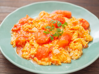 トマトと卵の炒め物（西紅柿炒鶏蛋）