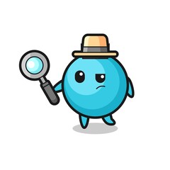 blueberry detective character is analyzing a case