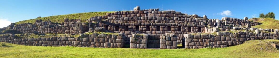 Sacsayhuaman, Inca ruins in Cusco or Cuzco town, Peru