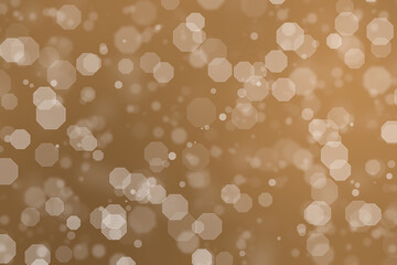Abstract bokeh background on classic golen colour.