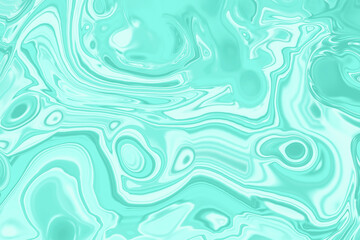 Fototapeta na wymiar Abstract turquoise marble Background. Pastel sunbaked mint pattern. Trendy blue, green Digital fluid art wallpaper
