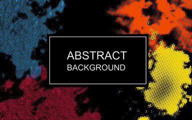 vector abstract background with ink color illustration