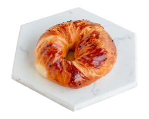 Acma isolated on a white background. Turkish pastry product
