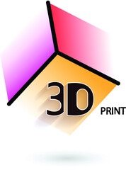 3D print, abstract logo design