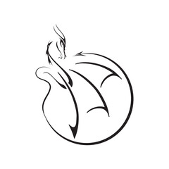 stylized dragon illustration 
