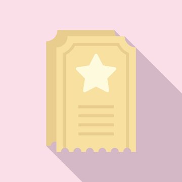 recommend clip art: Sale bonus ticket icon, flat style