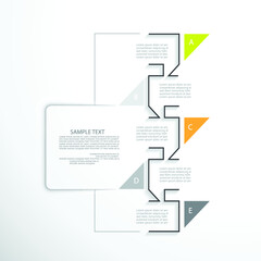 Templates for business reports, cover layout and infographics