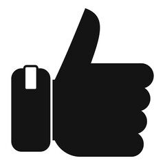 Bonus thumb up icon, simple style