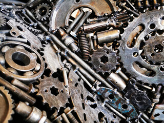 iron steampunk cogwheel texture