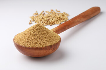 coriander powder with coriander seeds