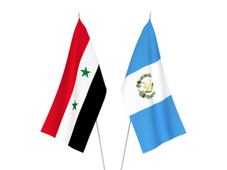 Republic of Guatemala and Syria flags
