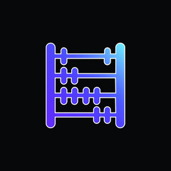 Abacus blue gradient vector icon