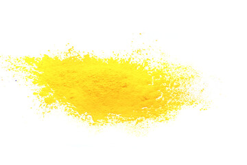 yellow laser powder isolated