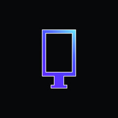 Advertisement blue gradient vector icon