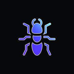 Ant blue gradient vector icon