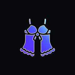 Babydoll blue gradient vector icon