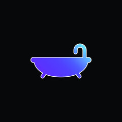 Bathtub blue gradient vector icon