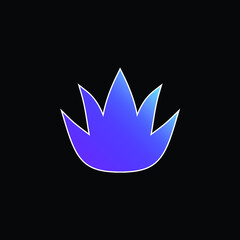 Aloe Vera blue gradient vector icon