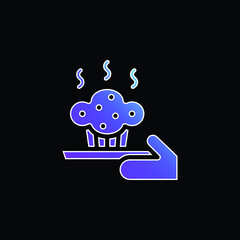 Baking blue gradient vector icon