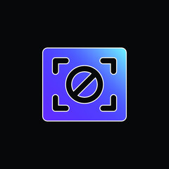 Block Focus blue gradient vector icon