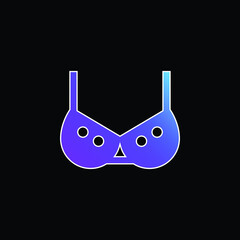 Breast blue gradient vector icon