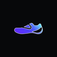 Boot blue gradient vector icon