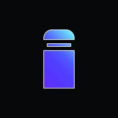 Bollard blue gradient vector icon