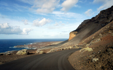 Fototapeta na wymiar The volcanic island of El Hierro, one of the Canary Islands.Spain.