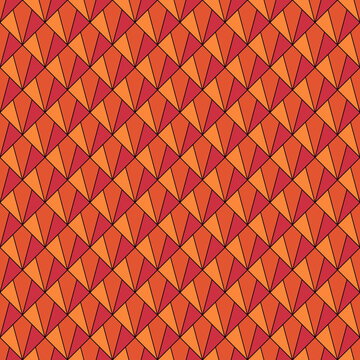 Seamless ornament. Kites, triangles pattern. Tiles backdrop. Geometrical wallpaper. Ethnic motif. Geometric background. Digital paper. Textile print. Web design. Abstract image. Vector art.
