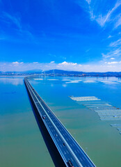 Bay scenery of Xiazhang bridge in Fujian Province, China