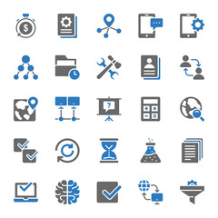Two color icons for SEO & Web.
