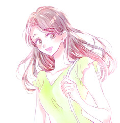 輝く女性のイメージ