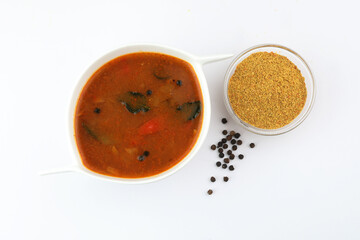 Rasam or tomato Saar, A souh Indian food