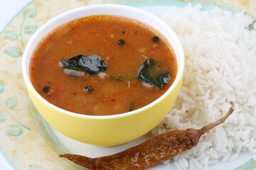 Rasam or tomato Saar, A souh Indian food
