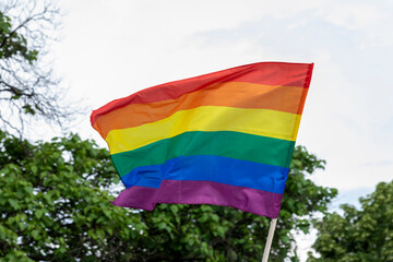 Rainbow flag, a symbol for the LGBT community