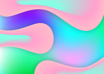 Fluid background with liquid dynamic elements and shapes.