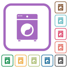 Washing machine simple icons