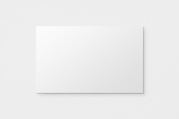 Blank customized white business card