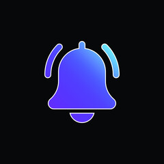 Bell blue gradient vector icon