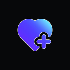 Add To Favourites blue gradient vector icon