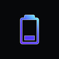 Battery blue gradient vector icon